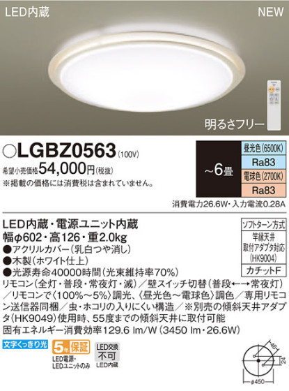 Panasonic LED 󥰥饤 LGBZ0563 ᥤ̿
