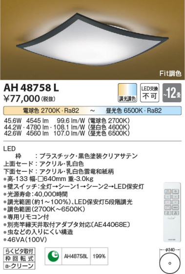β Koizumi ߾ AH48758L