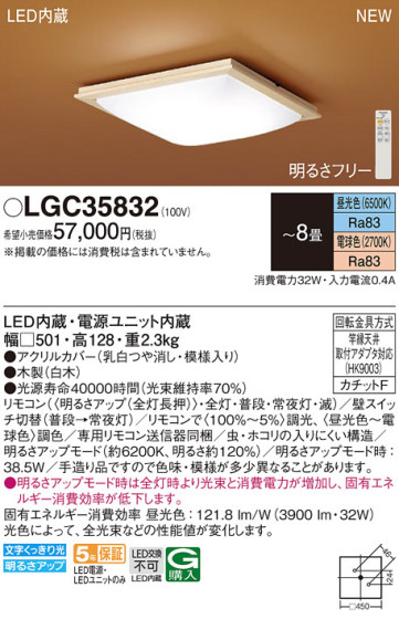 Panasonic 󥰥饤 LGC35832 ᥤ̿