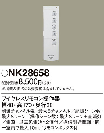 Panasonic ¾° NK28658 ᥤ̿