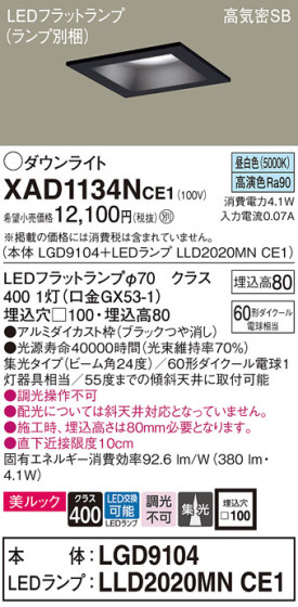 Panasonic 饤 XAD1134NCE1 ᥤ̿