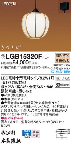 Panasonic ڥ LGB15320F ᥤ̿