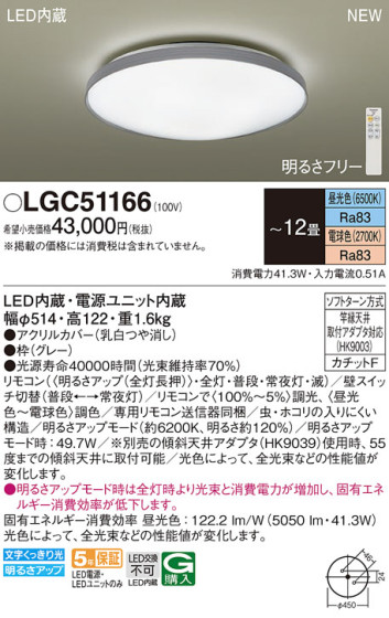 Panasonic 󥰥饤 LGC51166 ᥤ̿