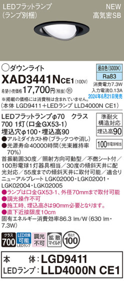 Panasonic 饤 XAD3441NCE1 ᥤ̿
