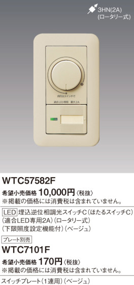Panasonic 磻ɣ̣ţհĴå WTC57582F ᥤ̿